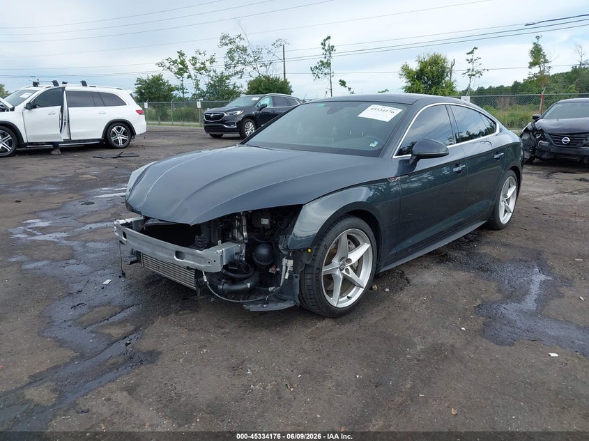 2019 Audi A5 VIN WAUENCF56KA092236 IAAI salvage auction — FRONT END, Salvage Title, sold $8,800 on 2026-07-09 (photo 2)