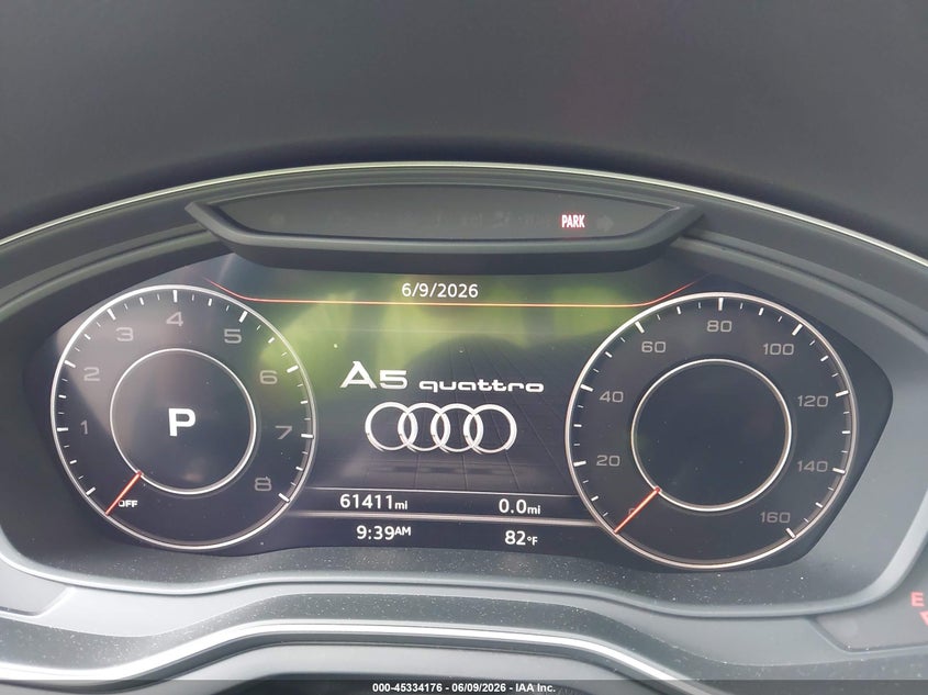 2019 Audi A5 VIN WAUENCF56KA092236 IAAI salvage auction — FRONT END, Salvage Title, sold $8,800 on 2026-07-09 (photo 7)