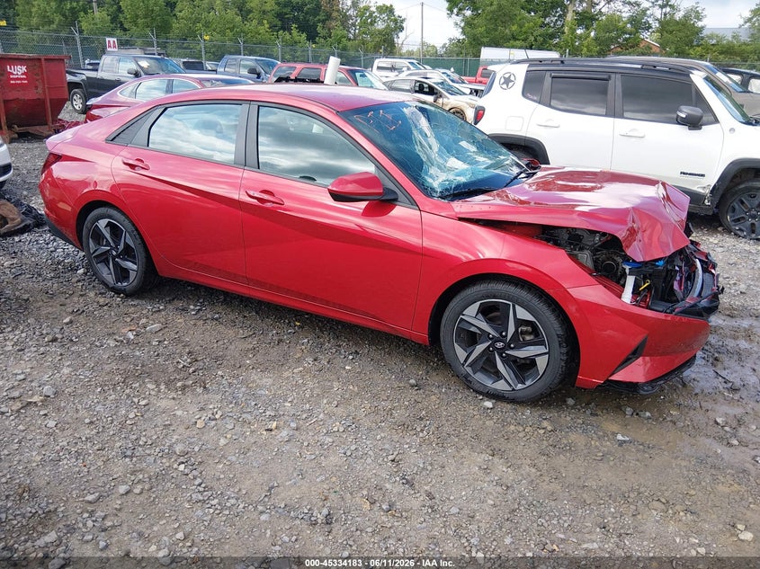 2023 Hyundai Elantra VIN 5NPLS4AG0PH111428 IAAI salvage auction — FRONT END, Salvage (Virginia), sold $3,200 on 2026-07-15 (photo 1)