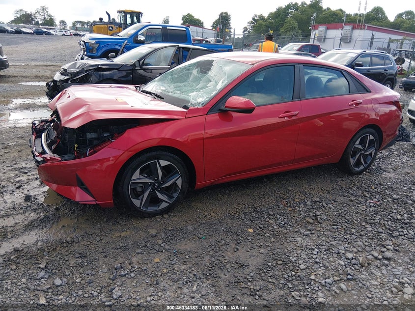 2023 Hyundai Elantra VIN 5NPLS4AG0PH111428 IAAI salvage auction — FRONT END, Salvage (Virginia), sold $3,200 on 2026-07-15 (photo 2)