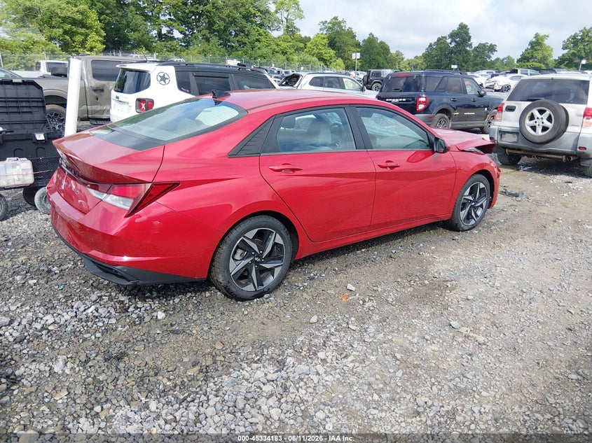 2023 Hyundai Elantra VIN 5NPLS4AG0PH111428 IAAI salvage auction — FRONT END, Salvage (Virginia), sold $3,200 on 2026-07-15 (photo 4)