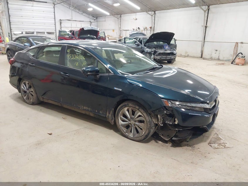 2018 Honda Clarity VIN JHMZC5F13JC018549 IAAI salvage auction — LEFT SIDE, Salvage Title, sold $2,800 on 2026-07-26 (photo 1)