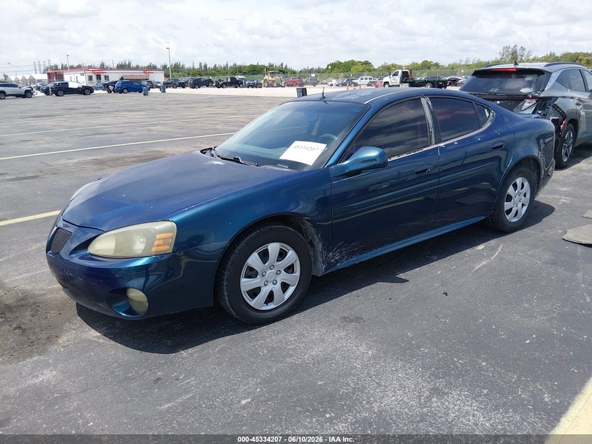 2005 Pontiac Grand prix VIN 2G2WP522151355681 IAAI salvage auction — SIDE, Rebuildable (Florida), sold $375 on 2026-07-09 (photo 2)
