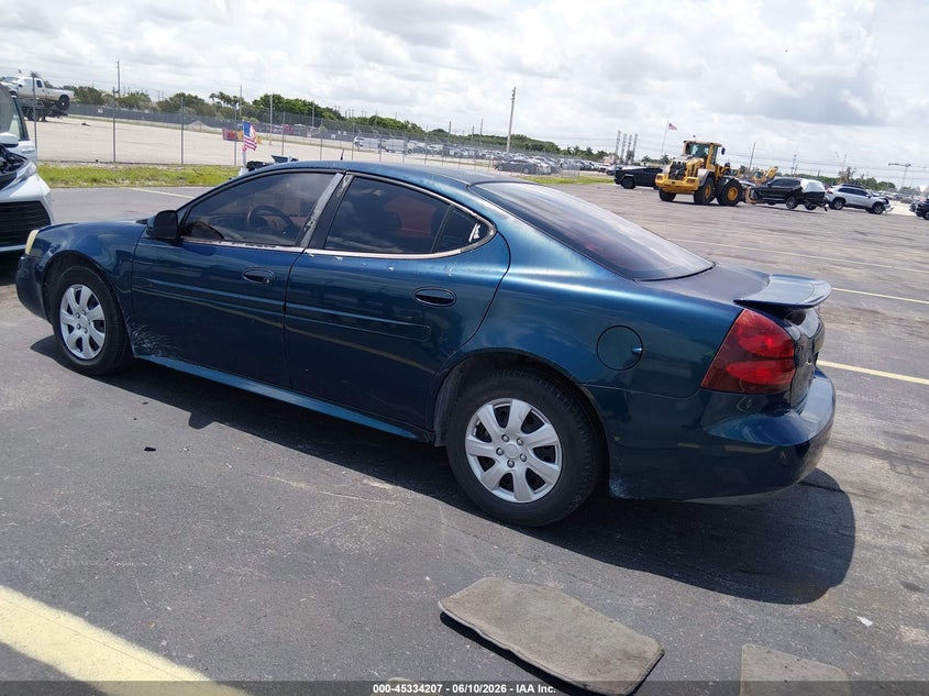 2005 Pontiac Grand prix VIN 2G2WP522151355681 IAAI salvage auction — SIDE, Rebuildable (Florida), sold $375 on 2026-07-09 (photo 3)