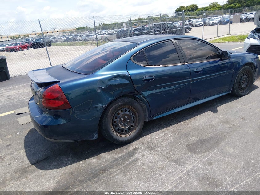 2005 Pontiac Grand prix VIN 2G2WP522151355681 IAAI salvage auction — SIDE, Rebuildable (Florida), sold $375 on 2026-07-09 (photo 4)
