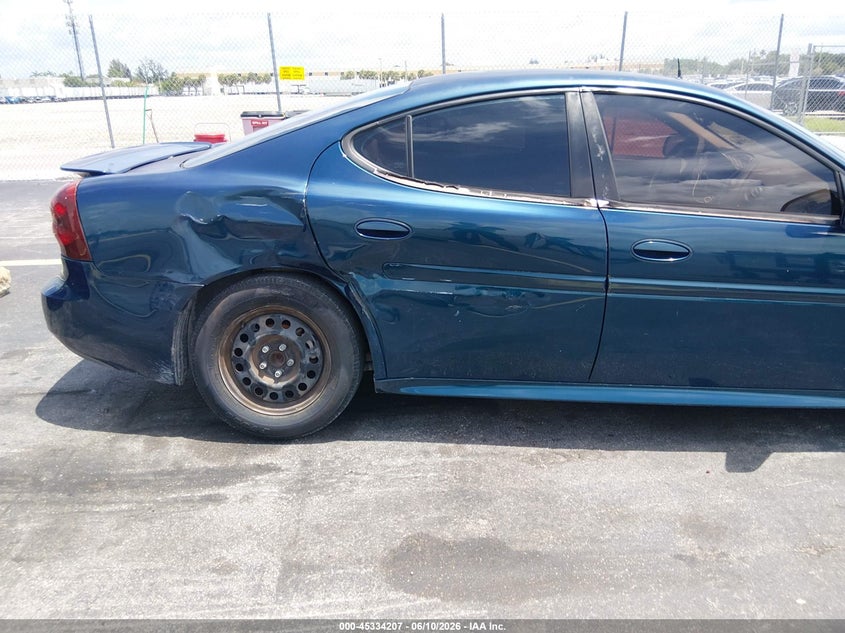 2005 Pontiac Grand prix VIN 2G2WP522151355681 IAAI salvage auction — SIDE, Rebuildable (Florida), sold $375 on 2026-07-09 (photo 6)