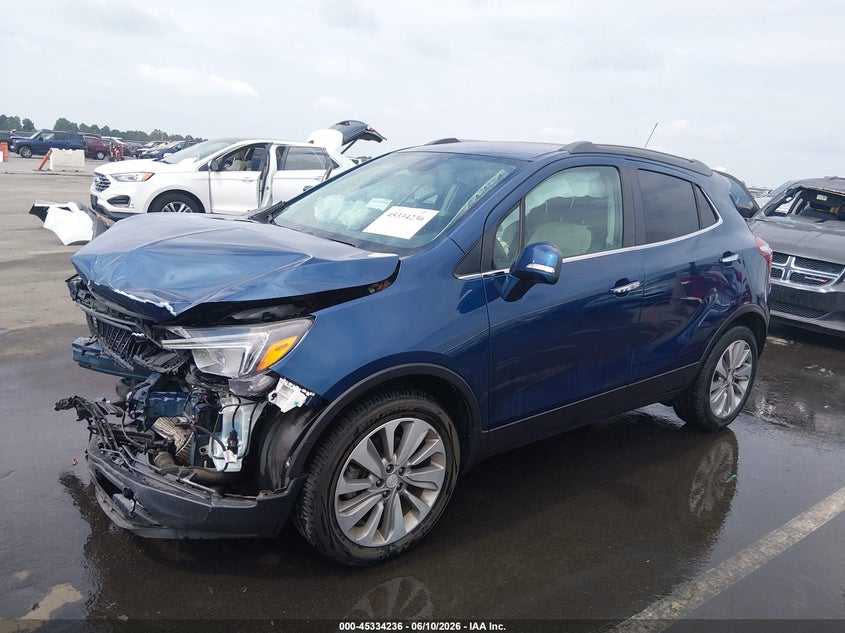 2019 Buick Encore VIN KL4CJASB5KB768802 IAAI salvage auction — FRONT END, Salvage (North Carolina), sold $1,025 on 2026-07-15 (photo 2)