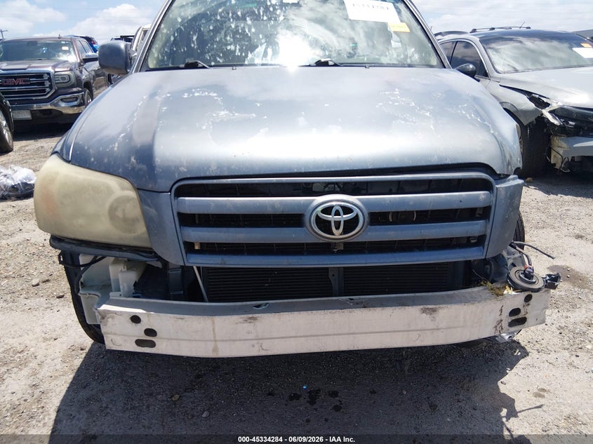 2006 Toyota Highlander VIN JTEGD21A560138840 IAAI salvage auction — LEFT SIDE, Junk (Oklahoma), sold $500 on 2026-07-28 (photo 6)