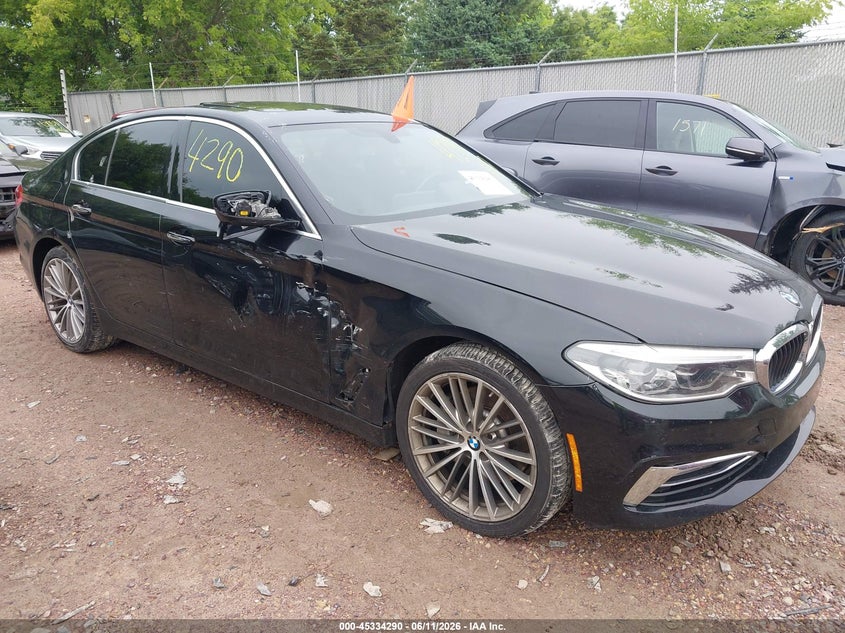 2017 BMW 5er VIN WBAJA7C37HG457730 IAAI salvage auction — RIGHT SIDE, Clear (Wisconsin), sold $4,950 on 2026-07-15 (photo 1)