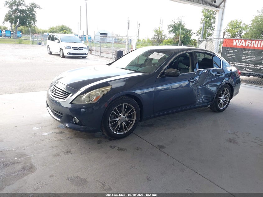 2011 Infiniti G37 VIN JN1CV6AP5BM302329 IAAI salvage auction — LEFT REAR, Rebuildable (Florida), sold $1,150 on 2026-07-15 (photo 2)