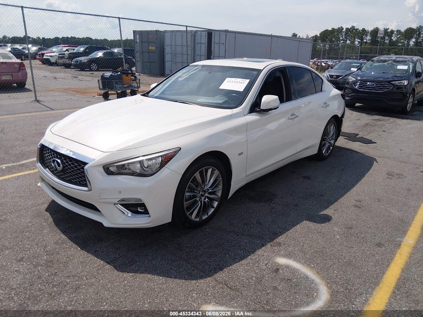 2020 Infiniti Q50 VIN JN1EV7AP1LM201630 IAAI salvage auction — REAR END, Salvage (South Carolina), sold $7,950 on 2026-08-05 (photo 2)