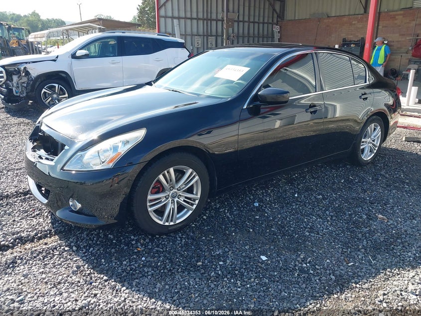 2012 Infiniti G VIN JN1CV6AP3CM935414 IAAI salvage auction — FRONT END, Salvage (Georgia), sold $650 on 2026-07-17 (photo 2)