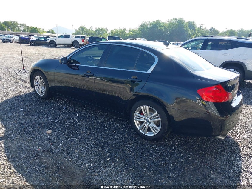 2012 Infiniti G VIN JN1CV6AP3CM935414 IAAI salvage auction — FRONT END, Salvage (Georgia), sold $650 on 2026-07-17 (photo 3)