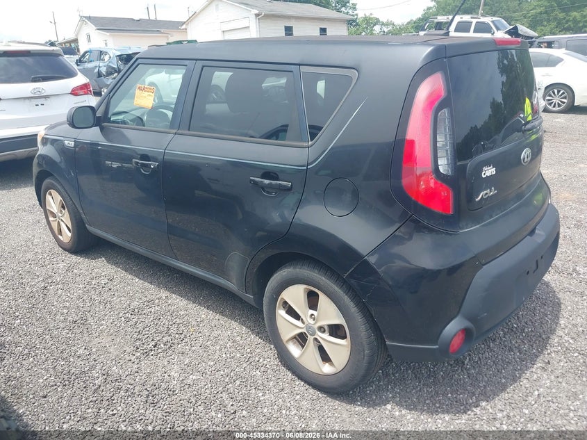 2015 Kia Soul VIN KNDJN2A29F7784289 IAAI salvage auction — NORMAL WEAR, Salvage (South Carolina), sold $350 on 2026-07-07 (photo 3)