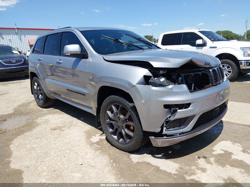 2021 Jeep Grand cherokee VIN 1C4RJFCG0MC735212 IAAI salvage auction — FRONT END, Salvage (Kansas), sold $9,100 on 2026-07-24 (photo 1)
