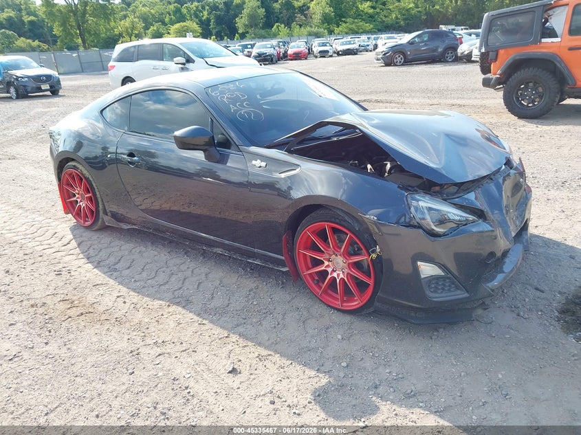 2015 Scion Fr-s VIN JF1ZNAA16F8711787 IAAI salvage auction — FRONT & REAR, Salvage (New Jersey), sold $725 on 2026-07-28 (photo 1)