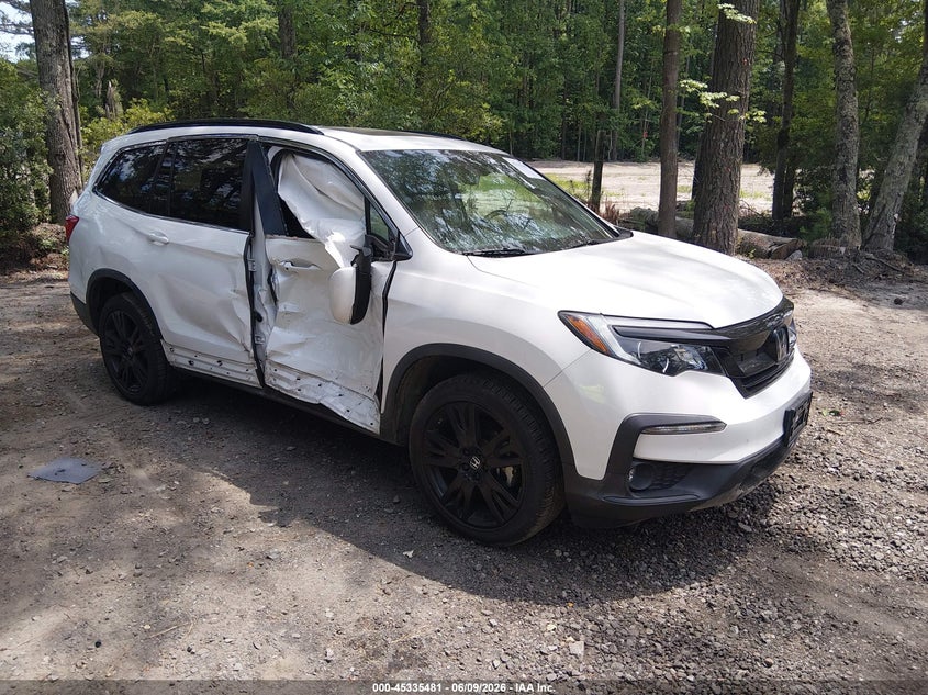 2021 Honda Pilot VIN 5FNYF6H29MB012925 IAAI salvage auction — SIDE, Salvage (Virginia), sold $6,900 on 2026-07-10 (photo 1)