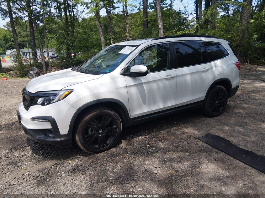 2021 Honda Pilot VIN 5FNYF6H29MB012925 IAAI salvage auction — SIDE, Salvage (Virginia), sold $6,900 on 2026-07-10 (photo 2)