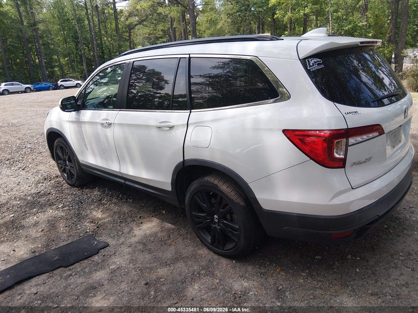 2021 Honda Pilot VIN 5FNYF6H29MB012925 IAAI salvage auction — SIDE, Salvage (Virginia), sold $6,900 on 2026-07-10 (photo 3)