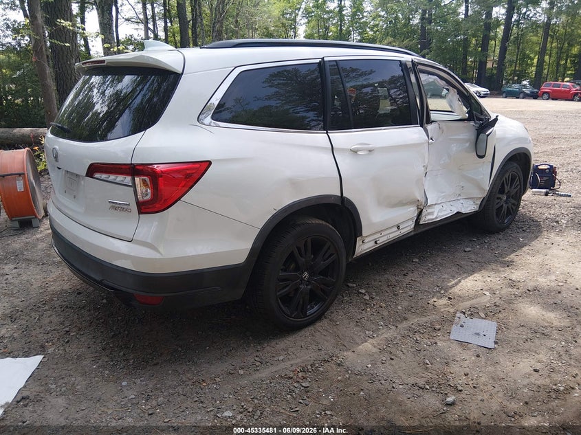 2021 Honda Pilot VIN 5FNYF6H29MB012925 IAAI salvage auction — SIDE, Salvage (Virginia), sold $6,900 on 2026-07-10 (photo 4)