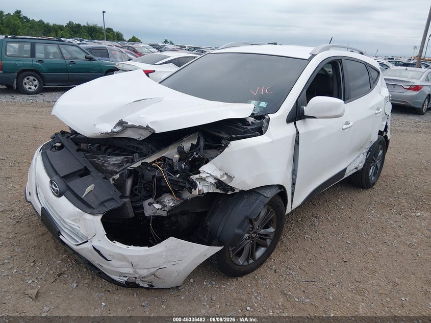 2015 Hyundai Tucson VIN KM8JUCAG1FU116844 IAAI salvage auction — LEFT FRONT, Salvage Title, sold $500 on 2026-07-10 (photo 2)