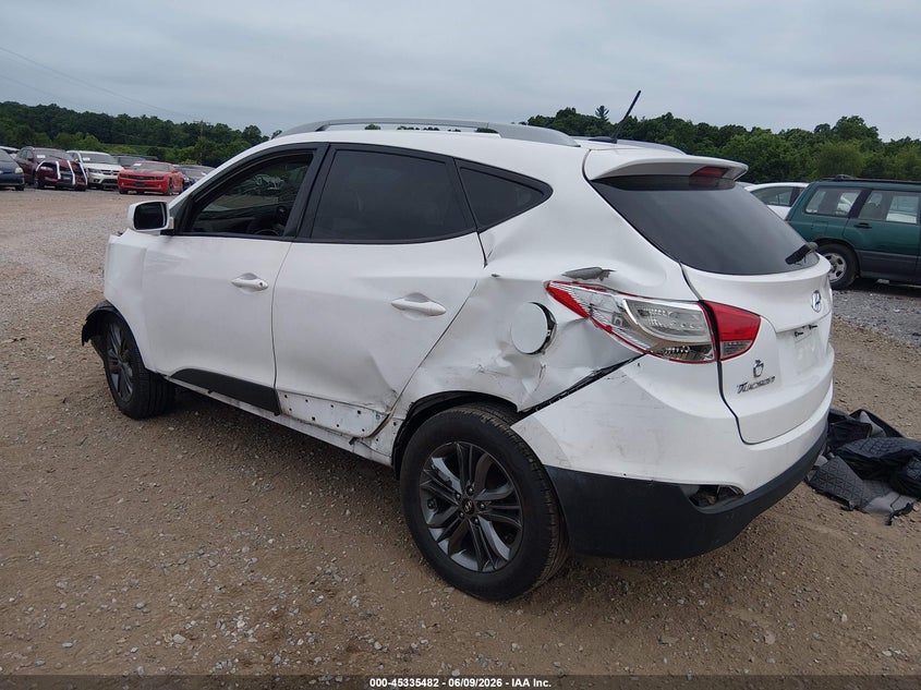 2015 Hyundai Tucson VIN KM8JUCAG1FU116844 IAAI salvage auction — LEFT FRONT, Salvage Title, sold $500 on 2026-07-10 (photo 3)