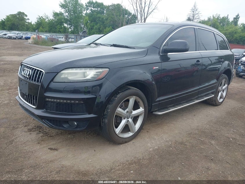 2014 Audi Q7 VIN WA1DGAFE8ED007357 IAAI salvage auction — NORMAL WEAR, Clear (Michigan), sold $850 on 2026-07-16 (photo 2)