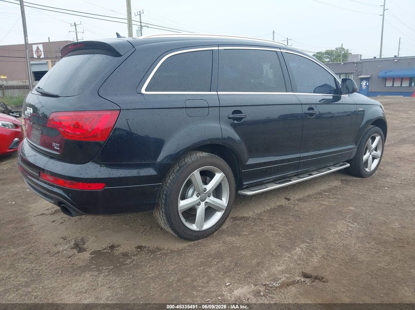 2014 Audi Q7 VIN WA1DGAFE8ED007357 IAAI salvage auction — NORMAL WEAR, Clear (Michigan), sold $850 on 2026-07-16 (photo 4)