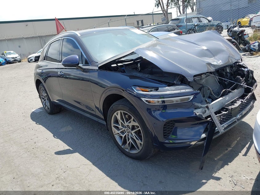 2023 Genesis Gv70 VIN KMUMADTB5PU098610 IAAI salvage auction — FRONT END, Salvage Title, sold $10,600 on 2026-07-22 (photo 1)