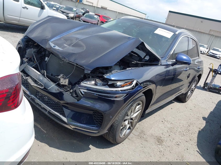2023 Genesis Gv70 VIN KMUMADTB5PU098610 IAAI salvage auction — FRONT END, Salvage Title, sold $10,600 on 2026-07-22 (photo 2)