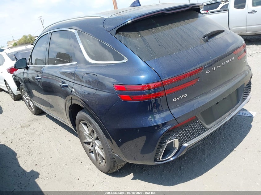 2023 Genesis Gv70 VIN KMUMADTB5PU098610 IAAI salvage auction — FRONT END, Salvage Title, sold $10,600 on 2026-07-22 (photo 3)