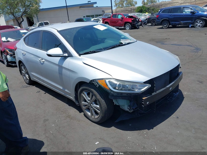 2018 Hyundai Elantra VIN KMHD84LF8JU523323 IAAI salvage auction — FRONT END, Salvage Title, sold $1,650 on 2026-07-08 (photo 1)