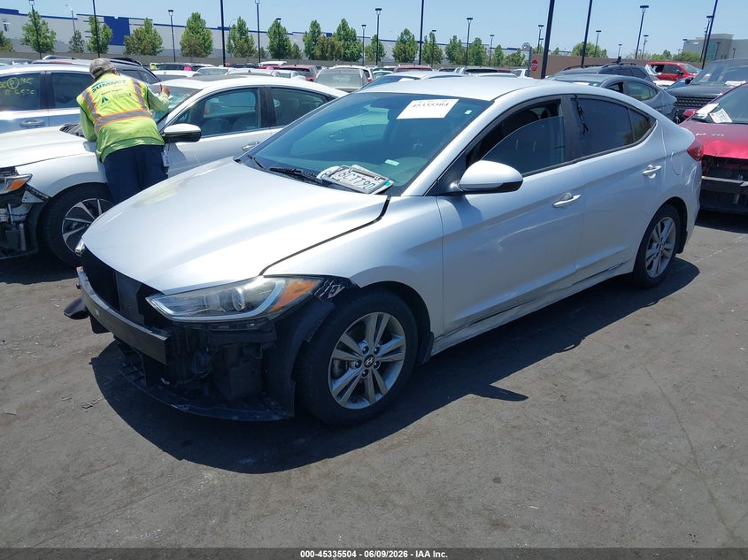 2018 Hyundai Elantra VIN KMHD84LF8JU523323 IAAI salvage auction — FRONT END, Salvage Title, sold $1,650 on 2026-07-08 (photo 2)
