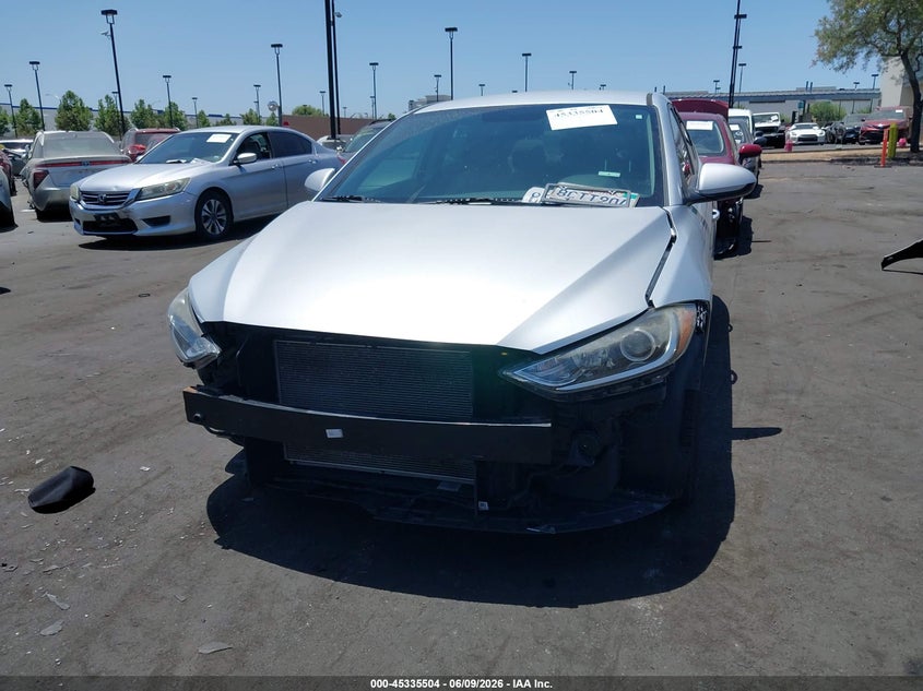 2018 Hyundai Elantra VIN KMHD84LF8JU523323 IAAI salvage auction — FRONT END, Salvage Title, sold $1,650 on 2026-07-08 (photo 6)