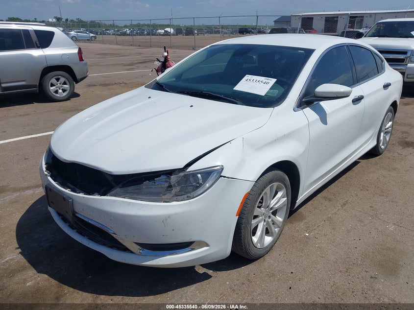 2015 Chrysler 200 VIN 1C3CCCAB5FN753870 IAAI salvage auction — FRONT END, Regular (South Dakota), sold $700 on 2026-07-23 (photo 2)