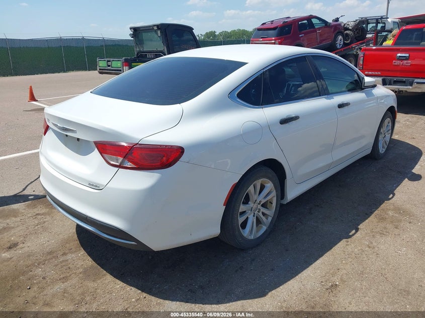 2015 Chrysler 200 VIN 1C3CCCAB5FN753870 IAAI salvage auction — FRONT END, Regular (South Dakota), sold $700 on 2026-07-23 (photo 4)
