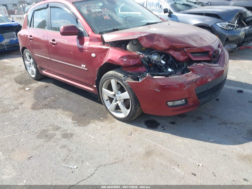 2008 Mazda 3 VIN JM1BK343581133691 IAAI salvage auction — RIGHT FRONT, Salvage (North Carolina), sold $300 on 2026-07-20 (photo 1)