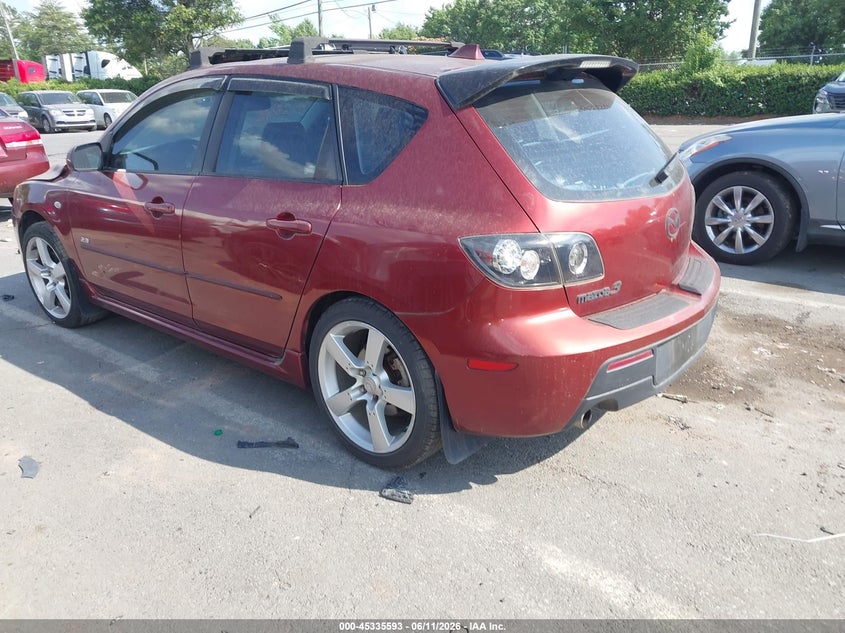 2008 Mazda 3 VIN JM1BK343581133691 IAAI salvage auction — RIGHT FRONT, Salvage (North Carolina), sold $300 on 2026-07-20 (photo 3)