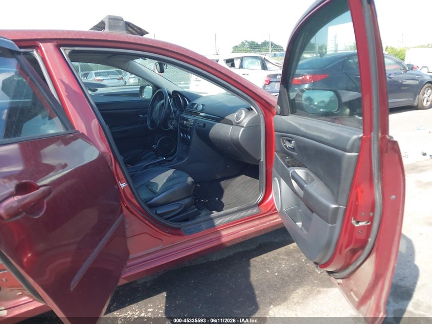 2008 Mazda 3 VIN JM1BK343581133691 IAAI salvage auction — RIGHT FRONT, Salvage (North Carolina), sold $300 on 2026-07-20 (photo 5)