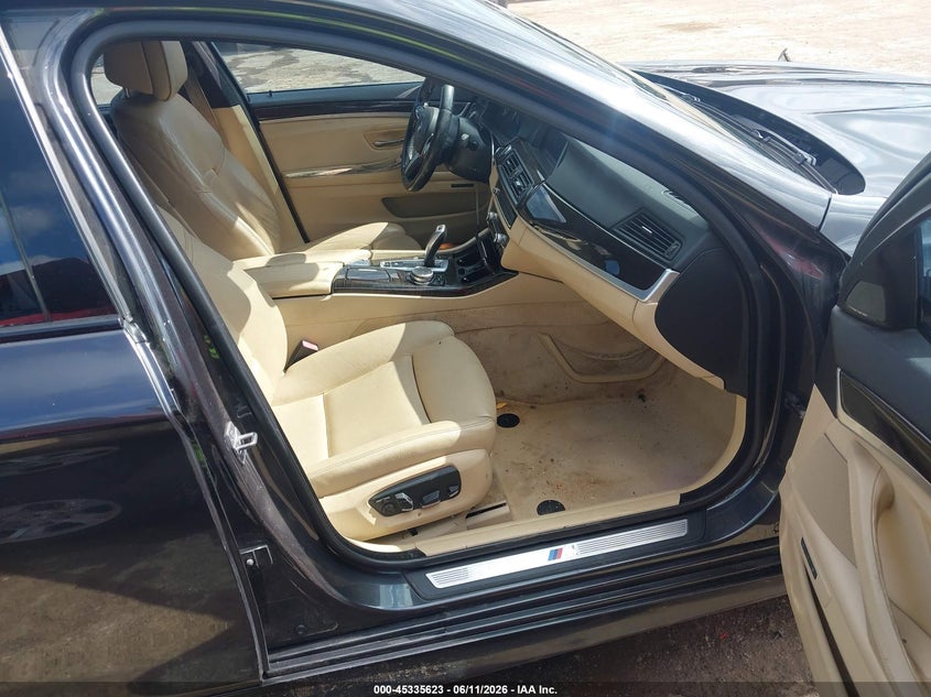 2015 BMW 5er VIN WBA5B1C53FD919969 IAAI salvage auction — LEFT FRONT, Clear (Oklahoma), sold $1,400 on 2026-07-22 (photo 5)