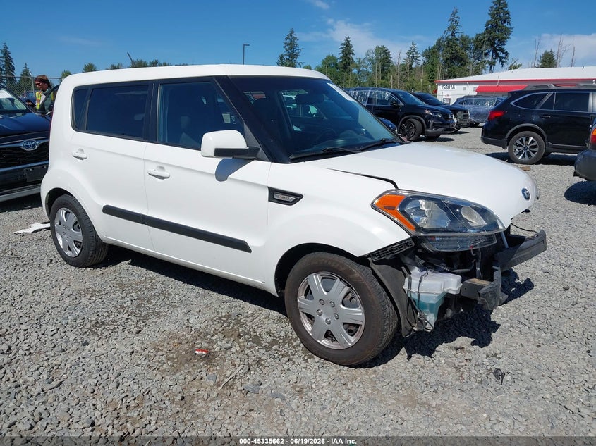 2013 Kia Soul VIN KNDJT2A51D7512011 IAAI salvage auction — FRONT END, Bill Of Sale (Washington), sold $375 on 2026-07-08 (photo 1)