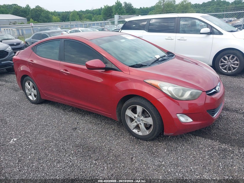 2013 Hyundai Elantra VIN KMHDH4AE5DU507420 IAAI salvage auction — REPOSSESSION, Nrc Lienholder Repossession Paperwork (South Carolina), sold $600 on 2026-07-14 (photo 1)