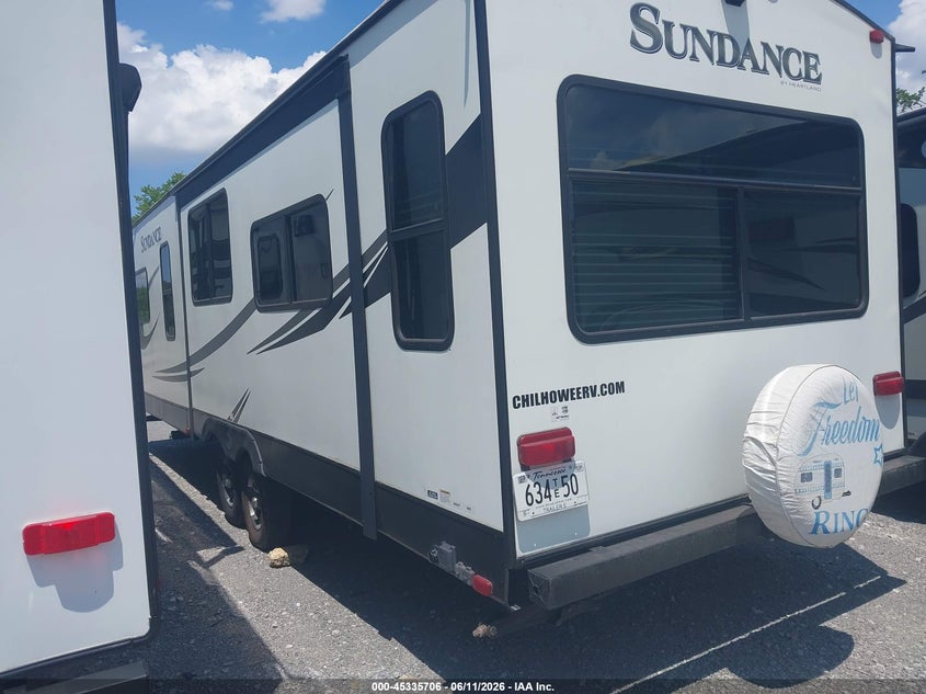 2018 Heartland Sundance VIN 5SFNB3129JE379714 IAAI salvage auction — FRAME DAMAGE, Salvage (Tennessee), sold $4,250 on 2026-07-06 (photo 3)
