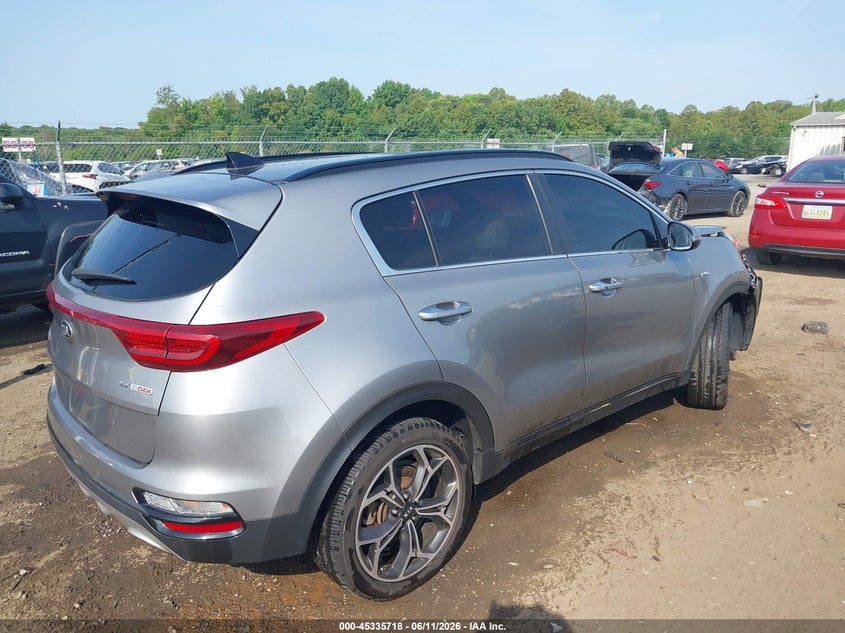2020 Kia Sportage VIN KNDPRCA60L7655201 IAAI salvage auction — FRONT END, Salvage Title, sold $2,450 on 2026-07-27 (photo 4)