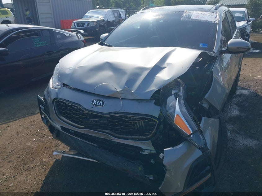 2020 Kia Sportage VIN KNDPRCA60L7655201 IAAI salvage auction — FRONT END, Salvage Title, sold $2,450 on 2026-07-27 (photo 6)