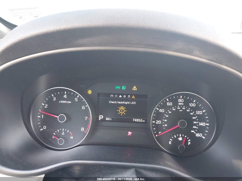 2020 Kia Sportage VIN KNDPRCA60L7655201 IAAI salvage auction — FRONT END, Salvage Title, sold $2,450 on 2026-07-27 (photo 7)