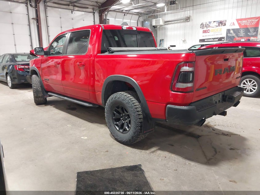 2019 Ram 1500 VIN 1C6SRFLT7KN910880 IAAI salvage auction — FRONT END, Salvage (North Dakota), sold $9,000 on 2026-07-29 (photo 3)