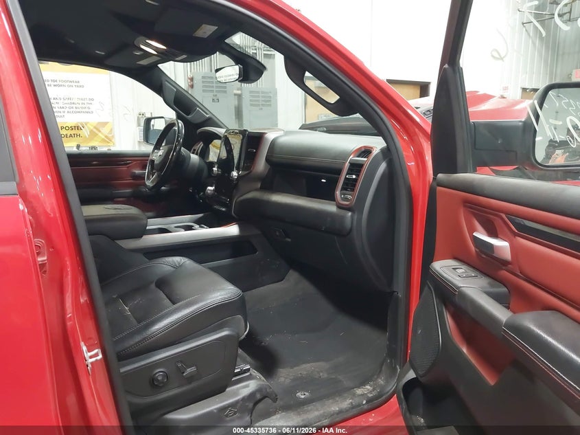 2019 Ram 1500 VIN 1C6SRFLT7KN910880 IAAI salvage auction — FRONT END, Salvage (North Dakota), sold $9,000 on 2026-07-29 (photo 5)