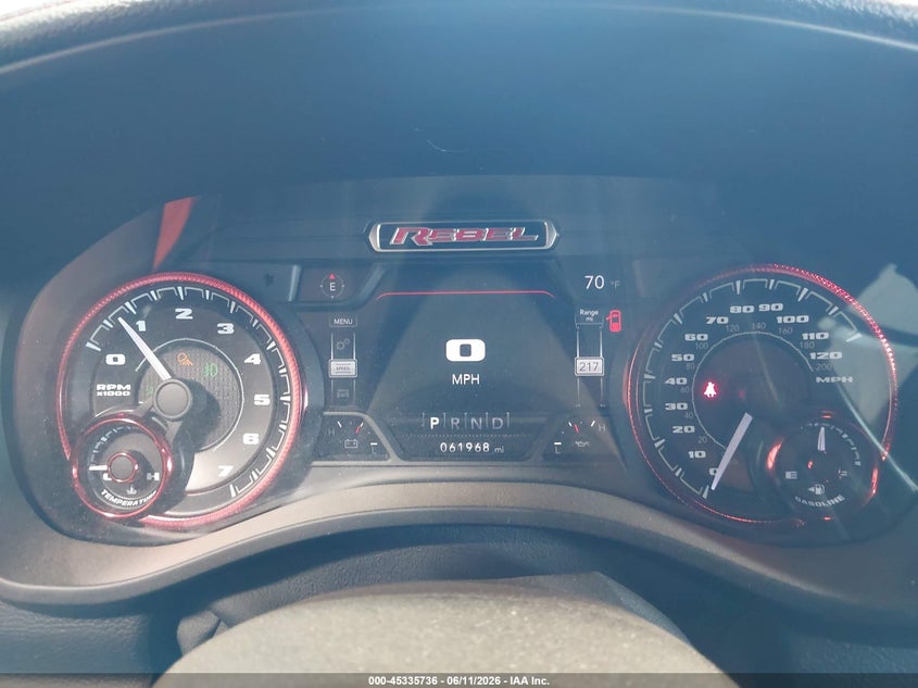 2019 Ram 1500 VIN 1C6SRFLT7KN910880 IAAI salvage auction — FRONT END, Salvage (North Dakota), sold $9,000 on 2026-07-29 (photo 7)