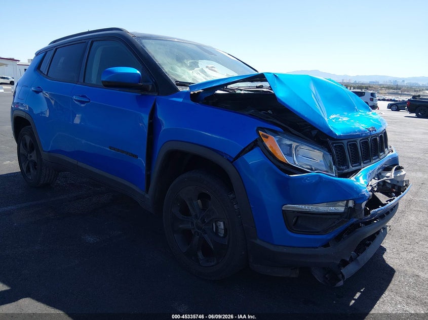 2018 Jeep Compass VIN 3C4NJDBB4JT455236 IAAI salvage auction — FRONT END, Salvage (Nevada), sold $1,500 on 2026-07-24 (photo 1)